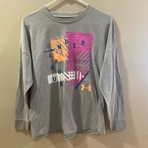 Under Armour long sleeve grey tee {189}